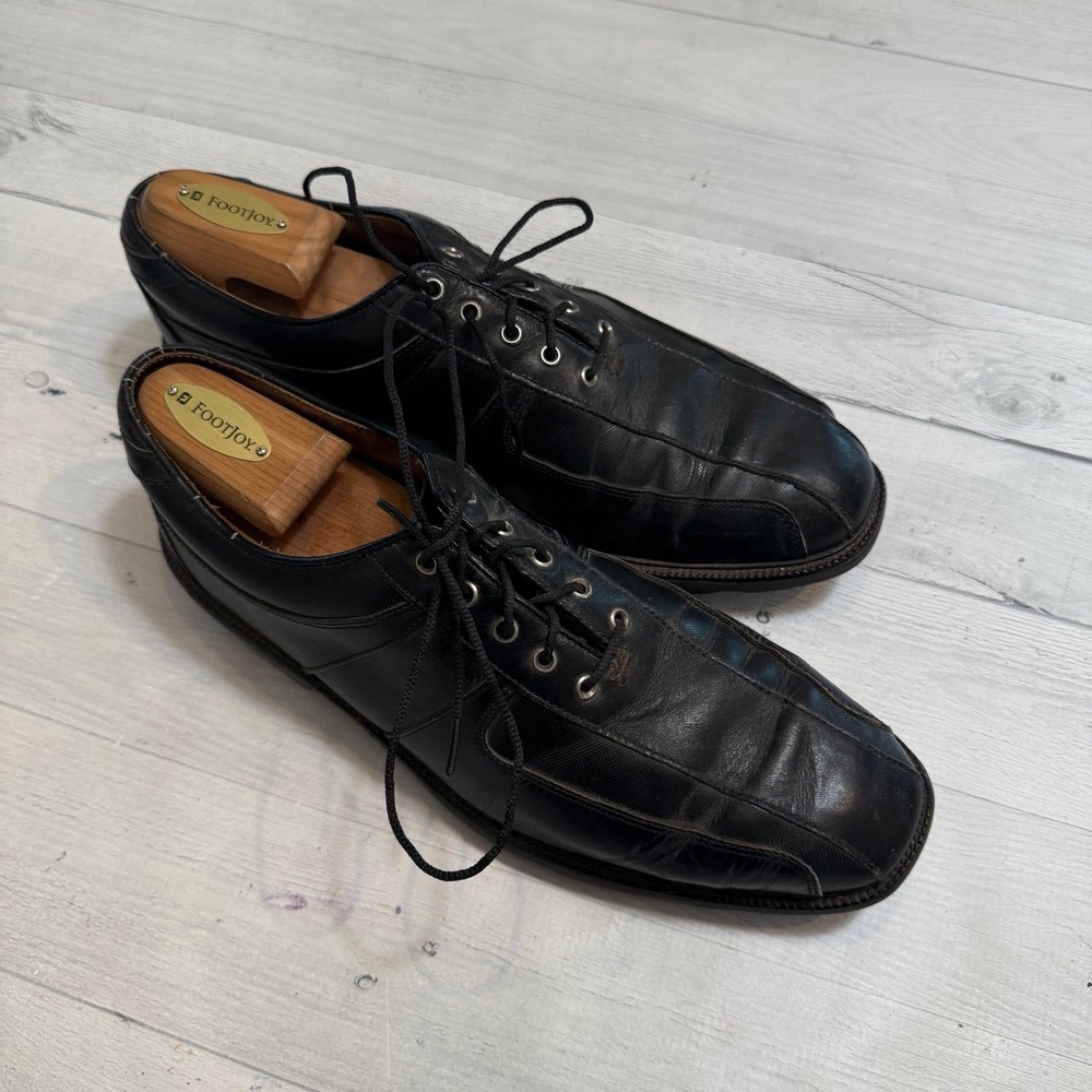 Footjoy Icon Black Leather Golf Shoes men's‎ 9.5